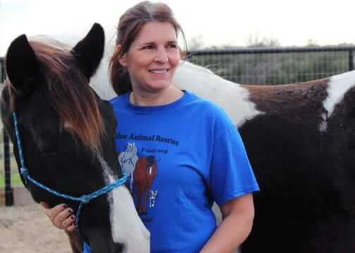 True Blue Animal Rescue President, Melanie DeAeth